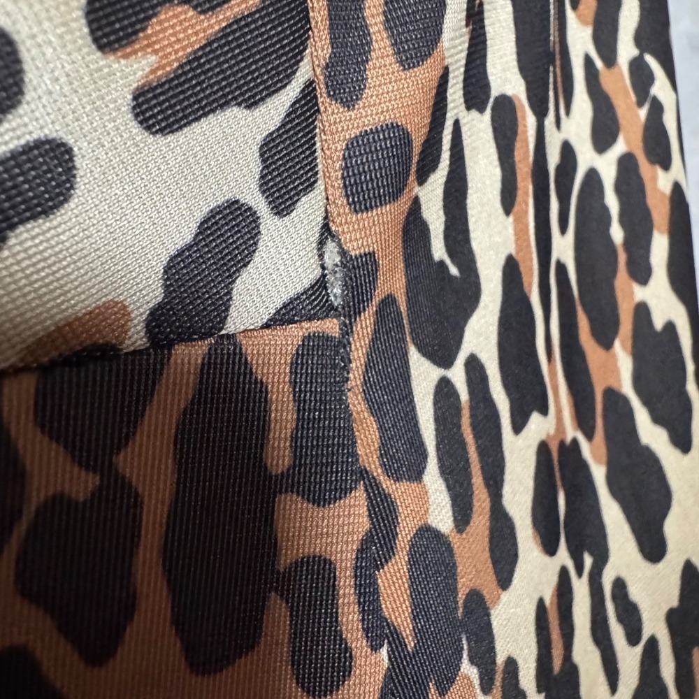 Vintage Vanity Fair Leopard Maxi Slip Dress Size M Nightgown Lingerie Mob Wife - Picture 16 of 16